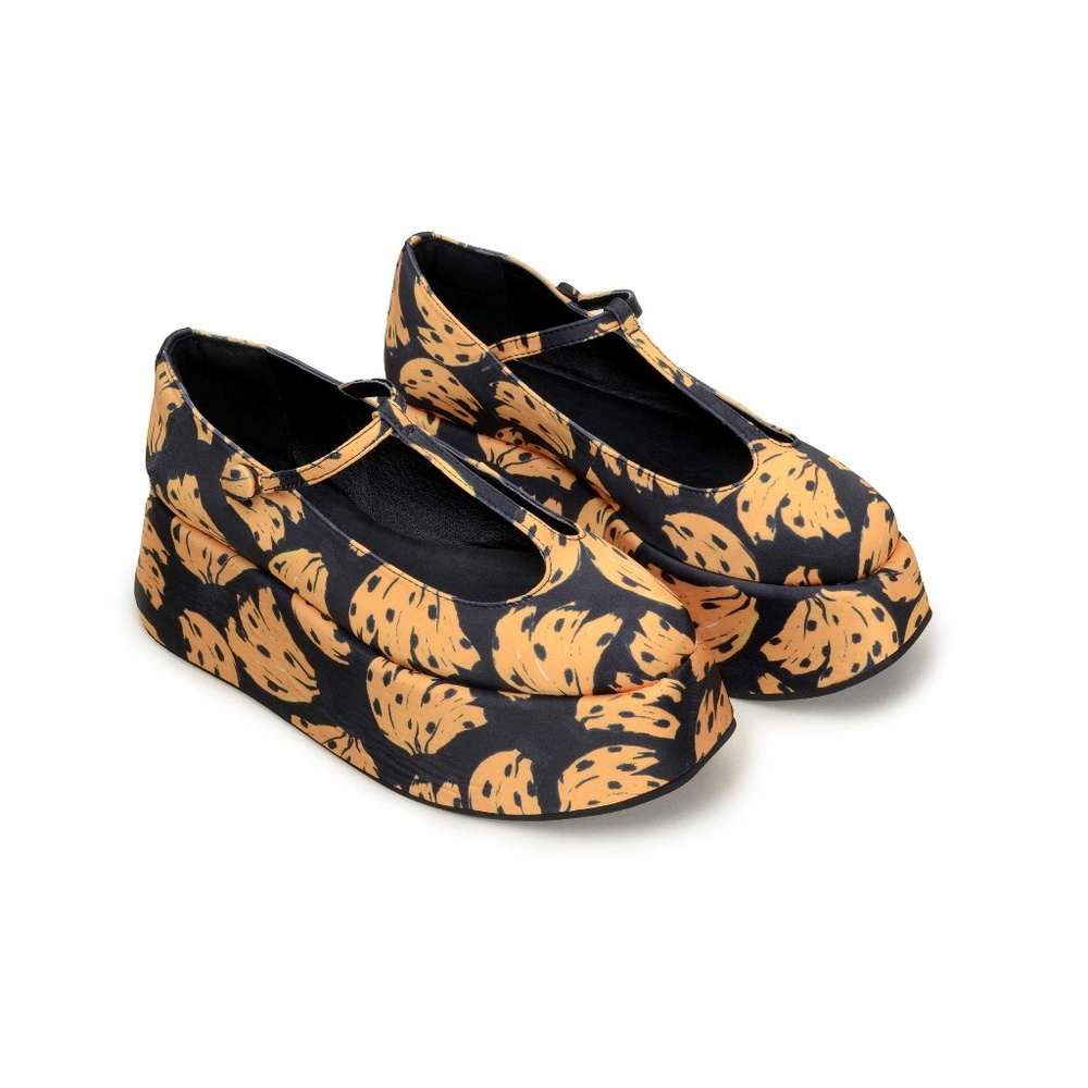 Black Bananica Bunch Platform Ballerina Mary Jane - FARM RIO